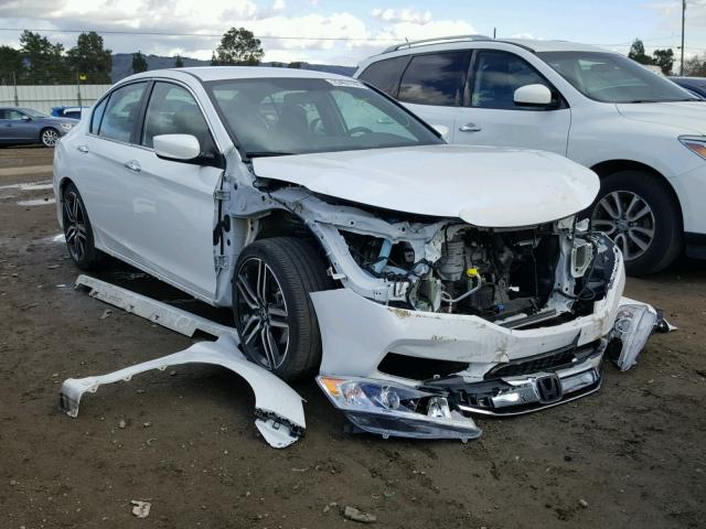 1HGCR2F52GA180542 - 2016 HONDA ACCORD SPO WHITE photo 1