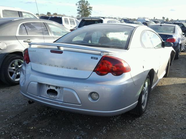 4B3AG42G34E121048 - 2004 DODGE STRATUS SX SILVER photo 4