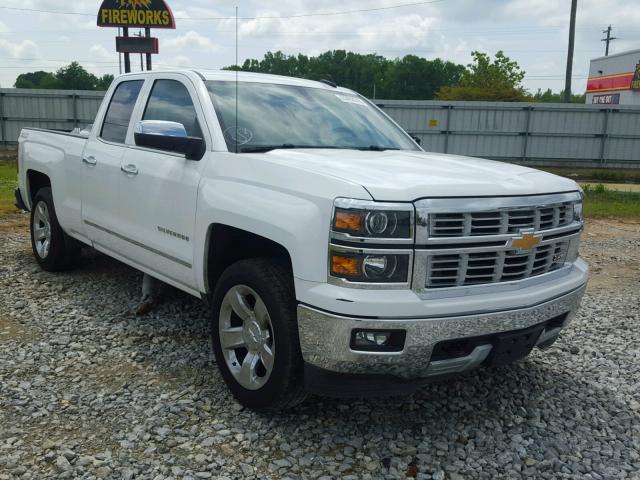 1GCVKSEC0FZ157126 - 2015 CHEVROLET SILVERADO WHITE photo 1