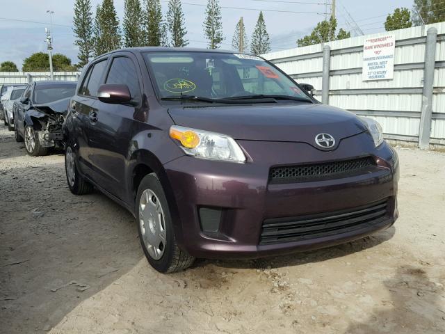 JTKKU4B49C1019304 - 2012 SCION XD PURPLE photo 1