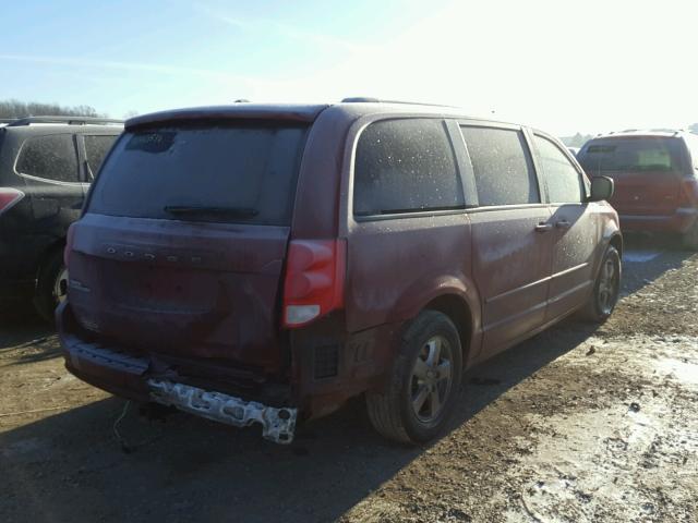 2D4RN4DG3BR671388 - 2011 DODGE GRAND CARA MAROON photo 4