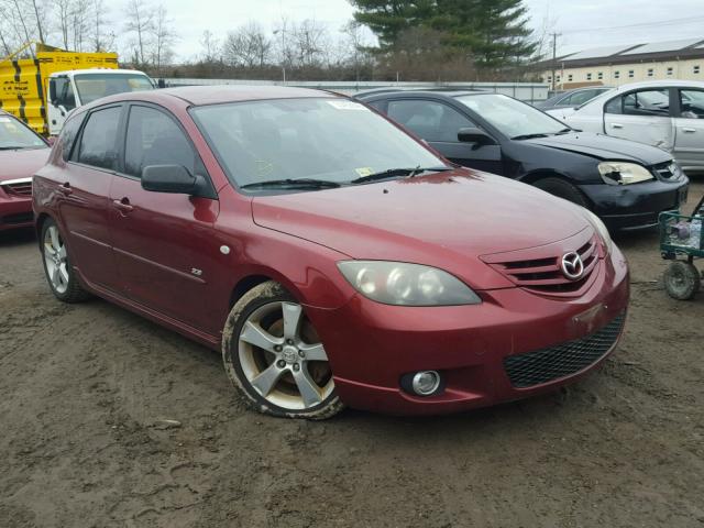 JM1BK143761466301 - 2006 MAZDA 3 HATCHBAC MAROON photo 1