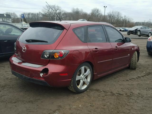 JM1BK143761466301 - 2006 MAZDA 3 HATCHBAC MAROON photo 4