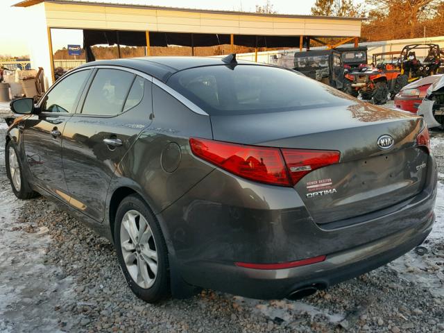 KNAGN4A7XB5102282 - 2011 KIA OPTIMA EX GRAY photo 3