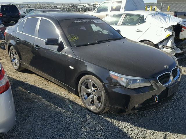 WBANE53506CK84259 - 2006 BMW 525 I BLACK photo 1