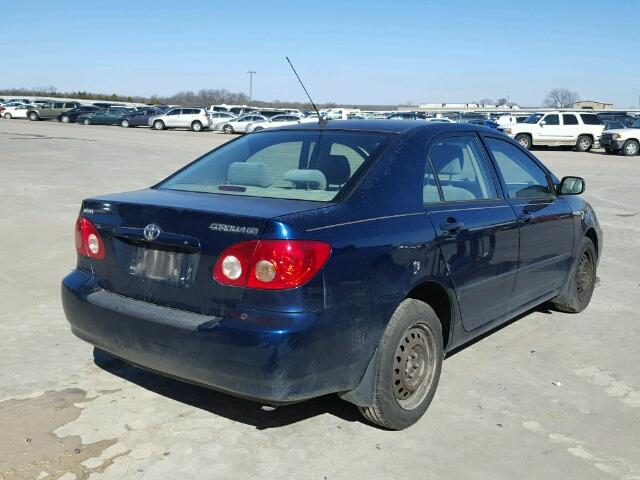 JTDBR32E670117410 - 2007 TOYOTA COROLLA CE BLUE photo 4