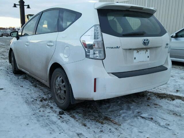 JTDZN3EU7C3177248 - 2012 TOYOTA PRIUS V WHITE photo 3