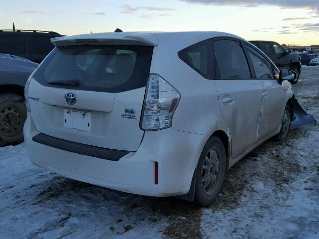 JTDZN3EU7C3177248 - 2012 TOYOTA PRIUS V WHITE photo 4