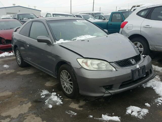 1HGEM21935L077665 - 2005 HONDA CIVIC EX GRAY photo 1