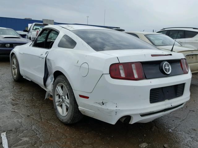 1ZVBP8AM6E5239676 - 2014 FORD MUSTANG WHITE photo 3