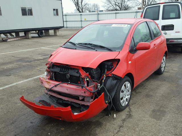 JTDJT903675130839 - 2007 TOYOTA YARIS RED photo 2