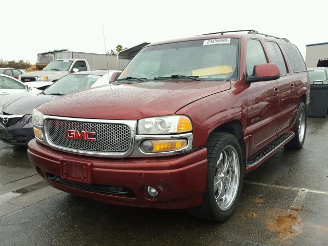 1GKFK66U62J205521 - 2002 GMC DENALI XL RED photo 2