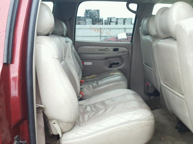 1GKFK66U62J205521 - 2002 GMC DENALI XL RED photo 6