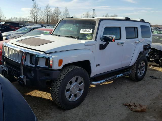 5GTDN13EX78149553 - 2007 HUMMER H3 WHITE photo 2