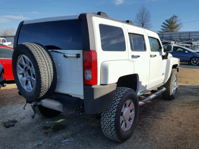 5GTDN13EX78149553 - 2007 HUMMER H3 WHITE photo 4