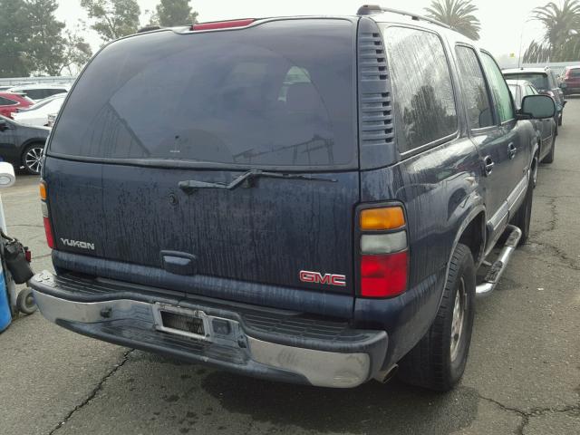 1GKEC13V44J268872 - 2004 GMC YUKON BLUE photo 4