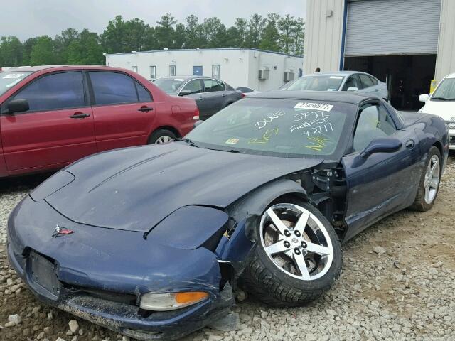 1G1YY22G6Y5132043 - 2000 CHEVROLET CORVETTE BLUE photo 2