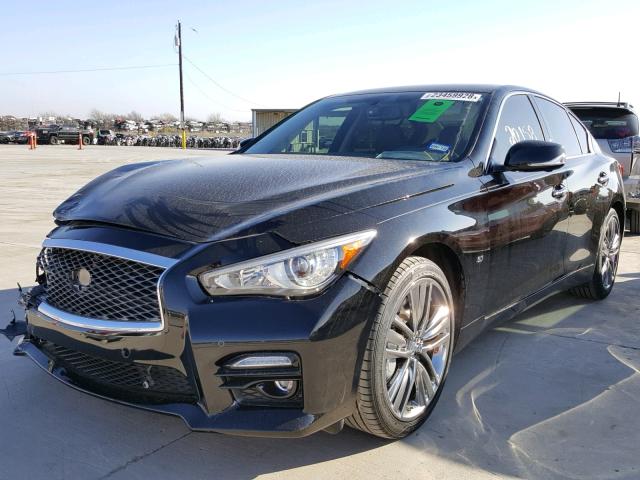 JN1BV7AR0EM700295 - 2014 INFINITI Q50 BASE BLACK photo 2