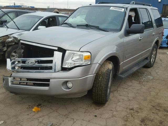 1FMFU15508LA70306 - 2008 FORD EXPEDITION GRAY photo 2