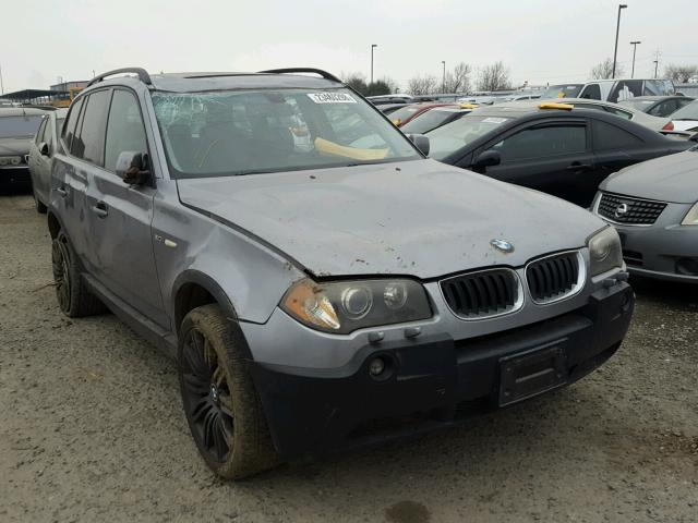 WBXPA93455WD23078 - 2005 BMW X3 3.0I GRAY photo 1