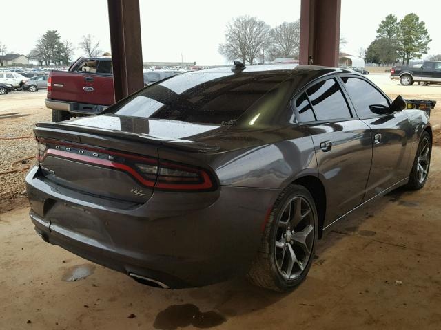 2C3CDXCTXFH777908 - 2015 DODGE CHARGER R/ CHARCOAL photo 4