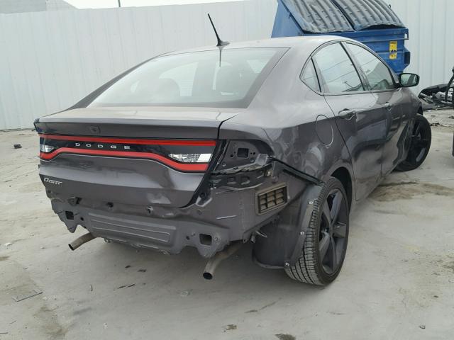 1C3CDFBB5GD517644 - 2016 DODGE DART SXT GRAY photo 4