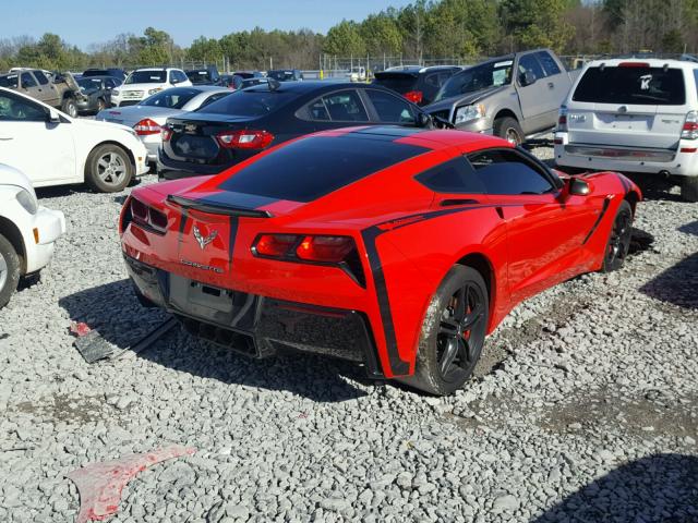 1G1YB2D72G5118394 - 2016 CHEVROLET CORVETTE S RED photo 4