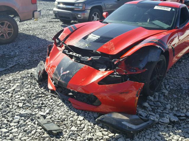 1G1YB2D72G5118394 - 2016 CHEVROLET CORVETTE S RED photo 9