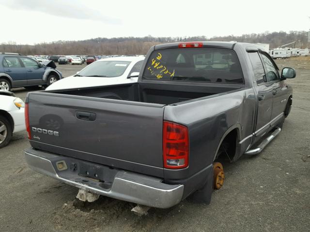 1D7HA18N92S672531 - 2002 DODGE RAM 1500 GRAY photo 4