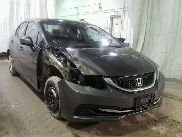 2HGFB2F59DH542350 - 2013 HONDA CIVIC LX GRAY photo 1