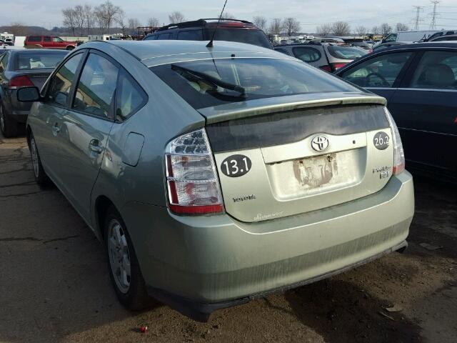 JTDKB20UX87704310 - 2008 TOYOTA PRIUS GREEN photo 3