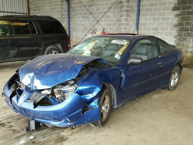 1G2JB12F147325781 - 2004 PONTIAC SUNFIRE BLUE photo 2