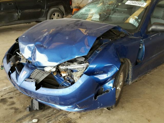 1G2JB12F147325781 - 2004 PONTIAC SUNFIRE BLUE photo 9