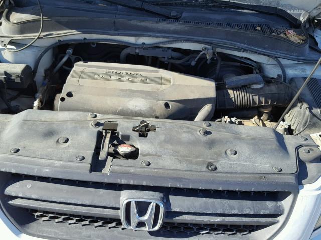 2HKYF18603H577439 - 2003 HONDA PILOT EXL WHITE photo 7