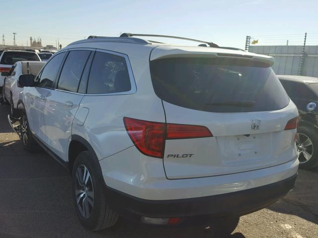 5FNYF5H37GB016513 - 2016 HONDA PILOT EX WHITE photo 3