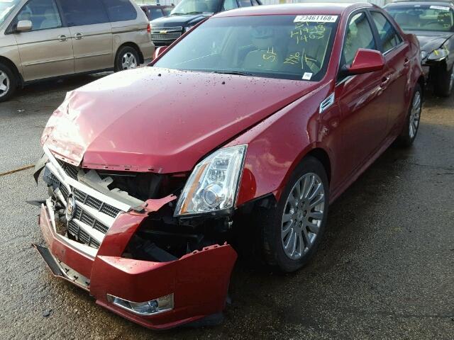 1G6DS5EV3A0111403 - 2010 CADILLAC CTS PREMIU RED photo 2