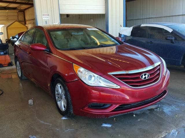 5NPEB4AC4DH686469 - 2013 HYUNDAI SONATA GLS BURGUNDY photo 1