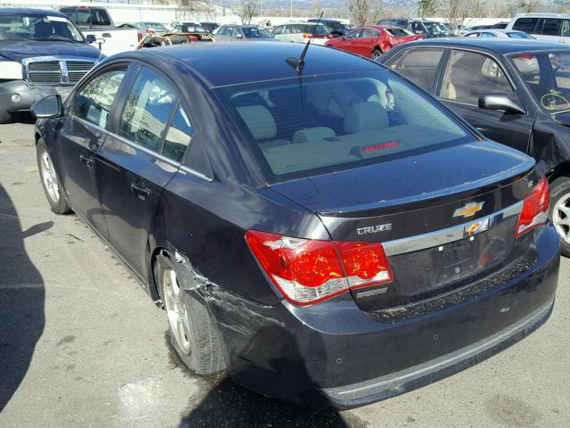 1G1PF5S92B7294767 - 2011 CHEVROLET CRUZE LT BLACK photo 3