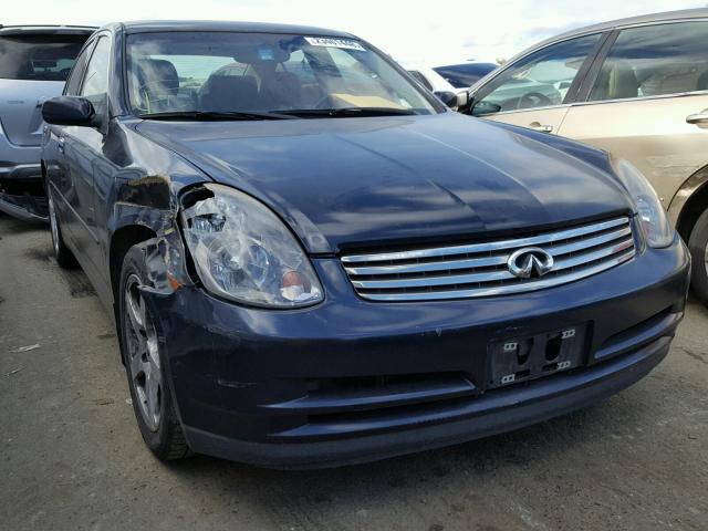 JNKCV51E84M616189 - 2004 INFINITI G35 BLUE photo 1