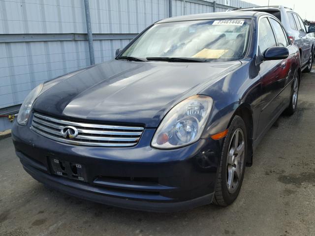 JNKCV51E84M616189 - 2004 INFINITI G35 BLUE photo 2