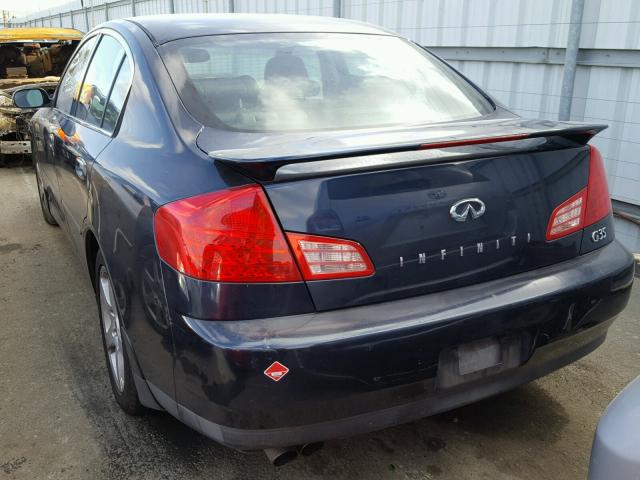 JNKCV51E84M616189 - 2004 INFINITI G35 BLUE photo 3