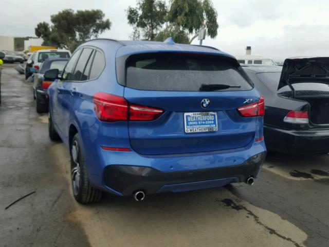 WBXHT3C31J5K21311 - 2018 BMW X1 XDRIVE2 BLUE photo 3