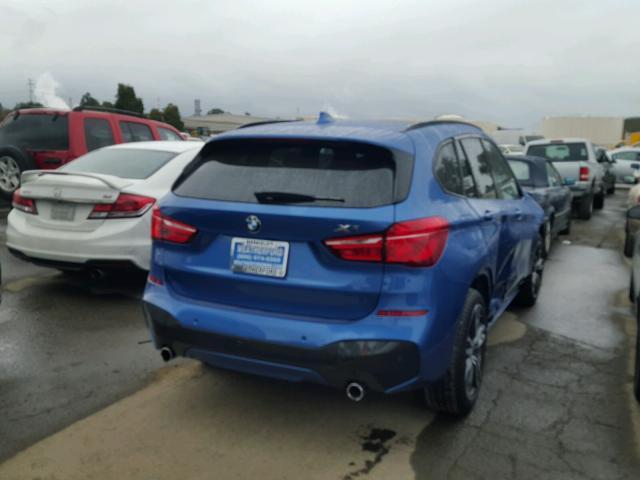 WBXHT3C31J5K21311 - 2018 BMW X1 XDRIVE2 BLUE photo 4