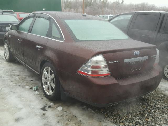 1FAHP28W89G105849 - 2009 FORD TAURUS LIM BROWN photo 3