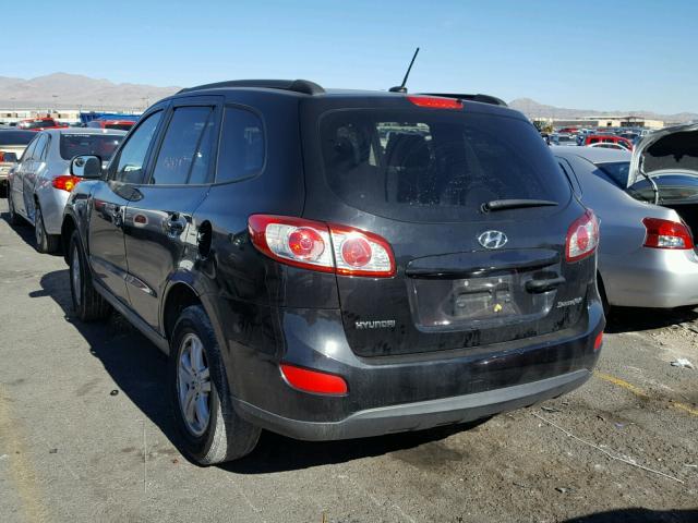 5NMSG3AB0AH353426 - 2010 HYUNDAI SANTA FE G BLACK photo 3