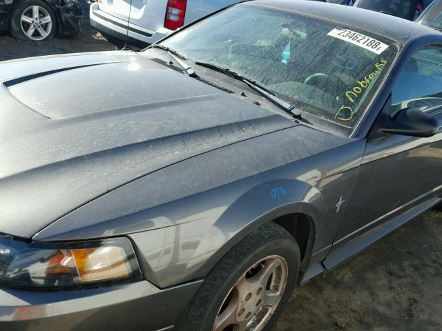 1FAFP40463F352734 - 2003 FORD MUSTANG GRAY photo 9