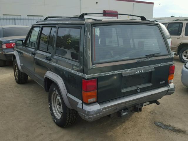 1J4FJ78S6TL123594 - 1996 JEEP CHEROKEE C GREEN photo 3