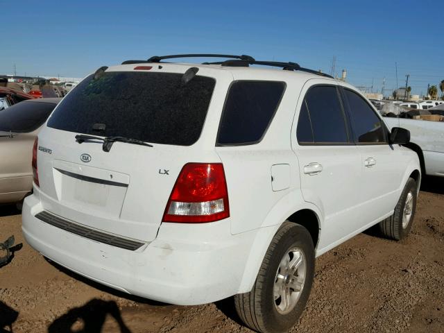 KNDJD733745297705 - 2004 KIA SORENTO EX WHITE photo 4