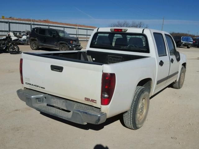 1GTCS13E878200737 - 2007 GMC CANYON WHITE photo 4