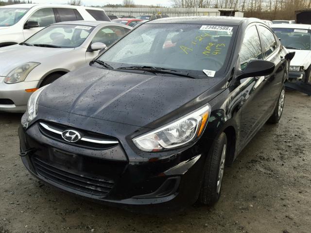 KMHCT4AE3FU924113 - 2015 HYUNDAI ACCENT GLS BLACK photo 2